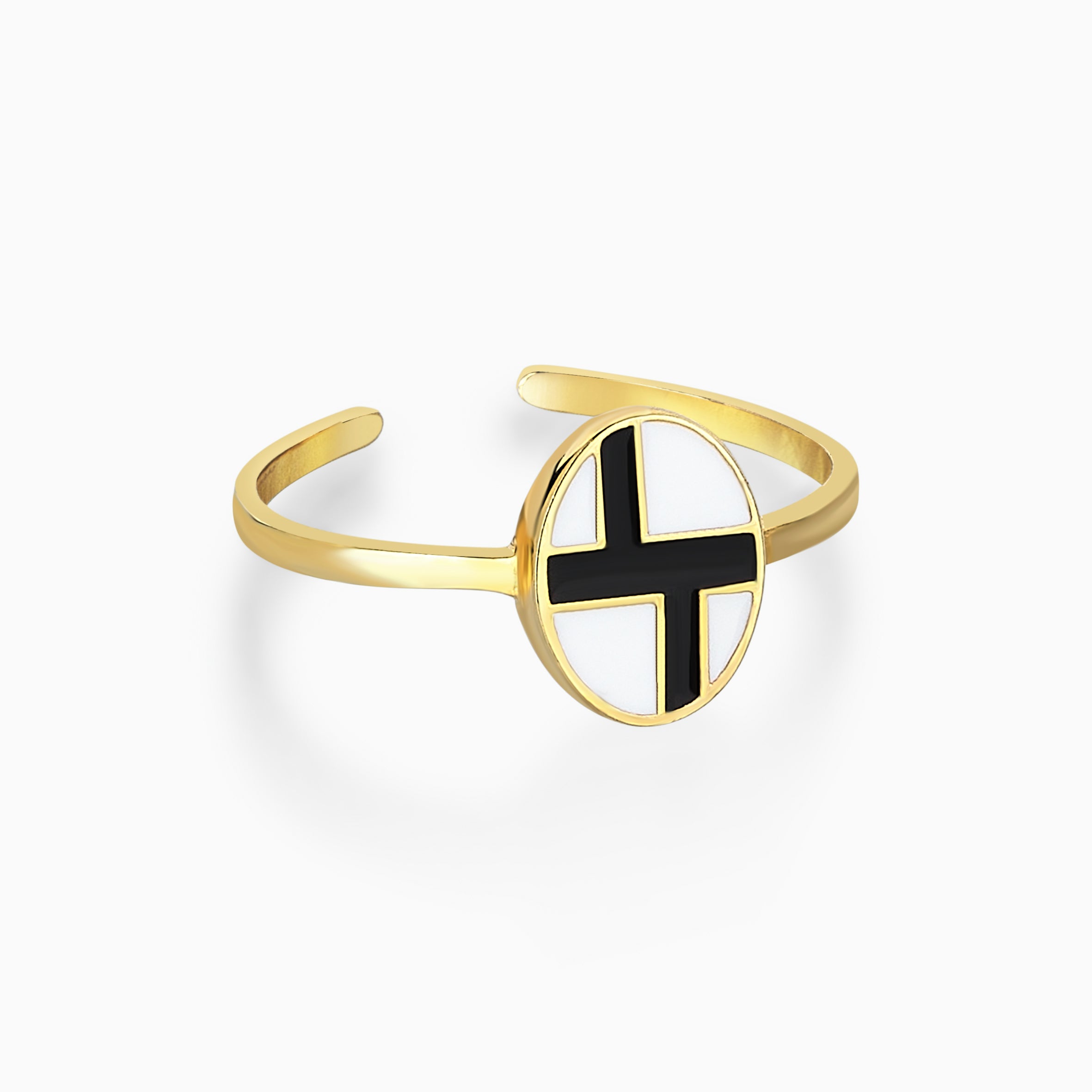 CONTEMPORARY B&W RING