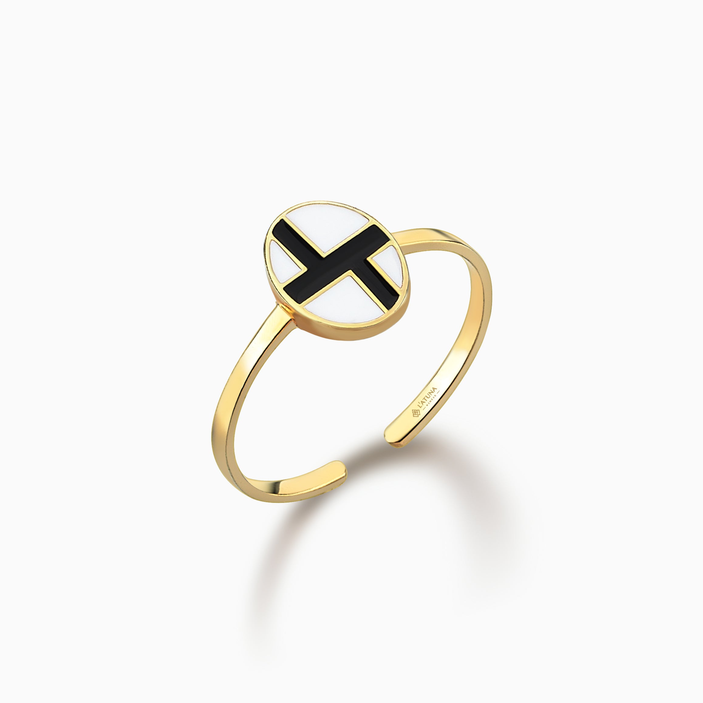 CONTEMPORARY B&W RING