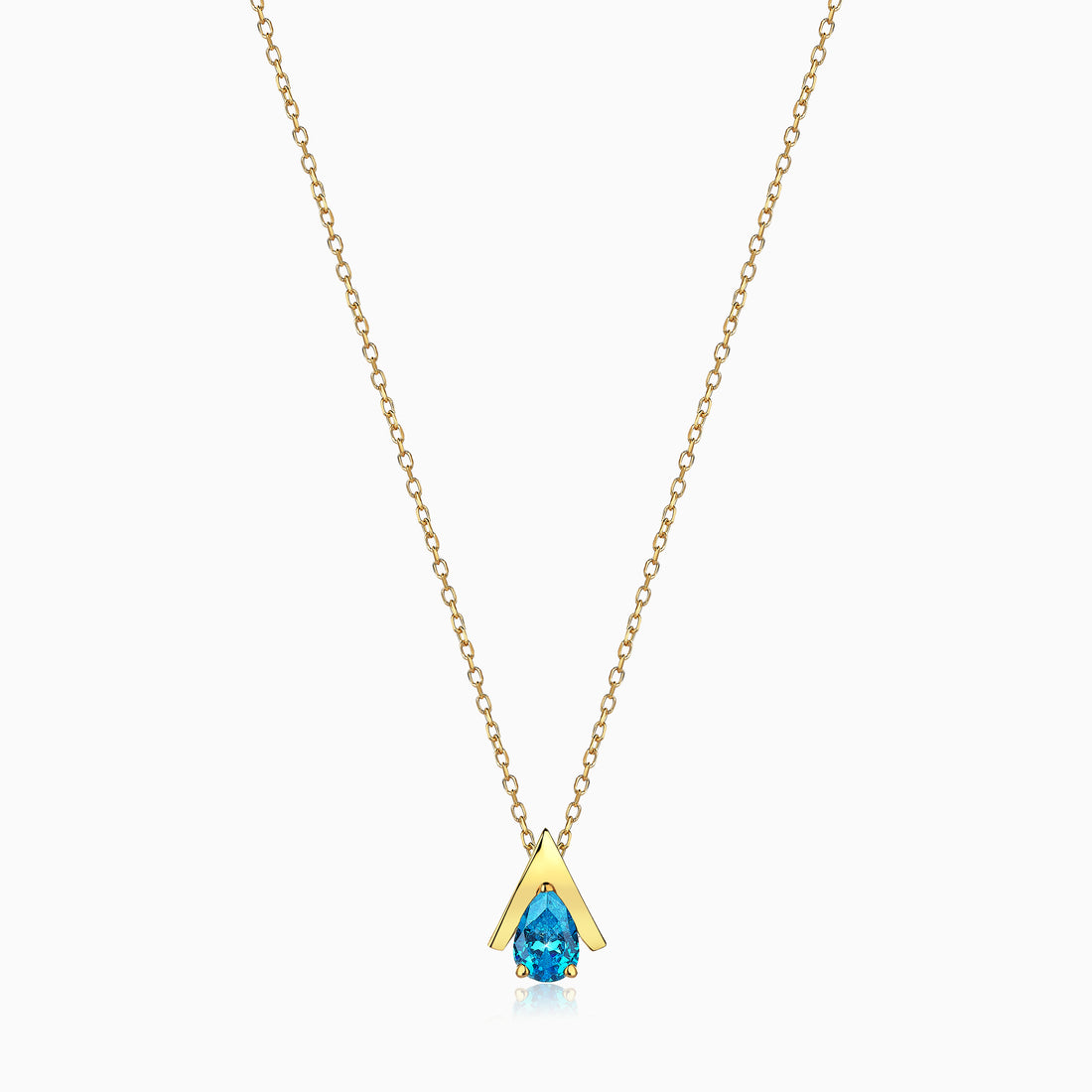 MINI LOGO BLUE NECKLACE