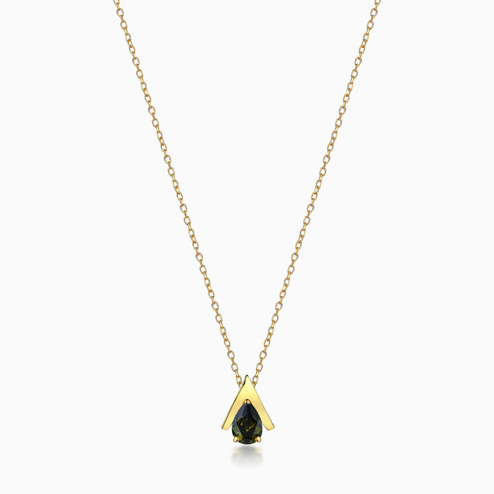 MINI LOGO GREEN NECKLACE