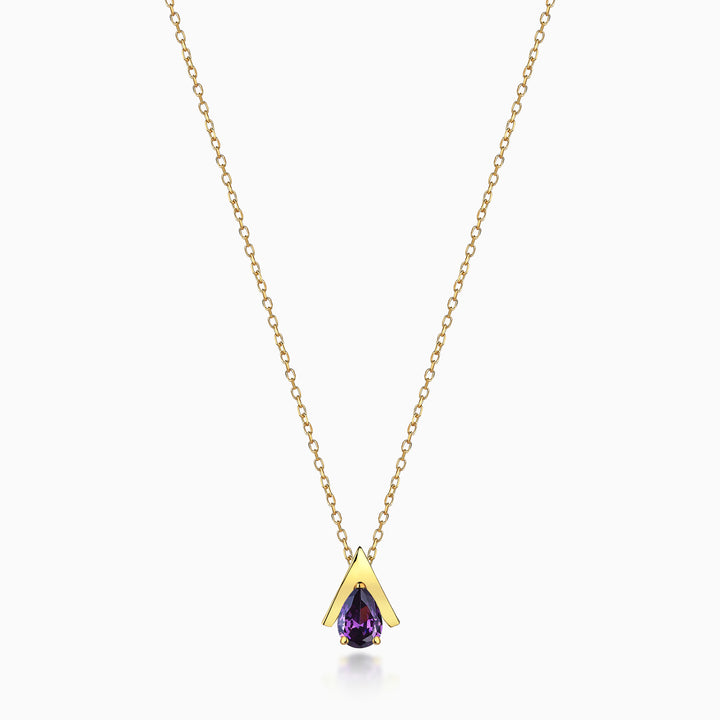 MINI LOGO PURPLE NECKLACE
