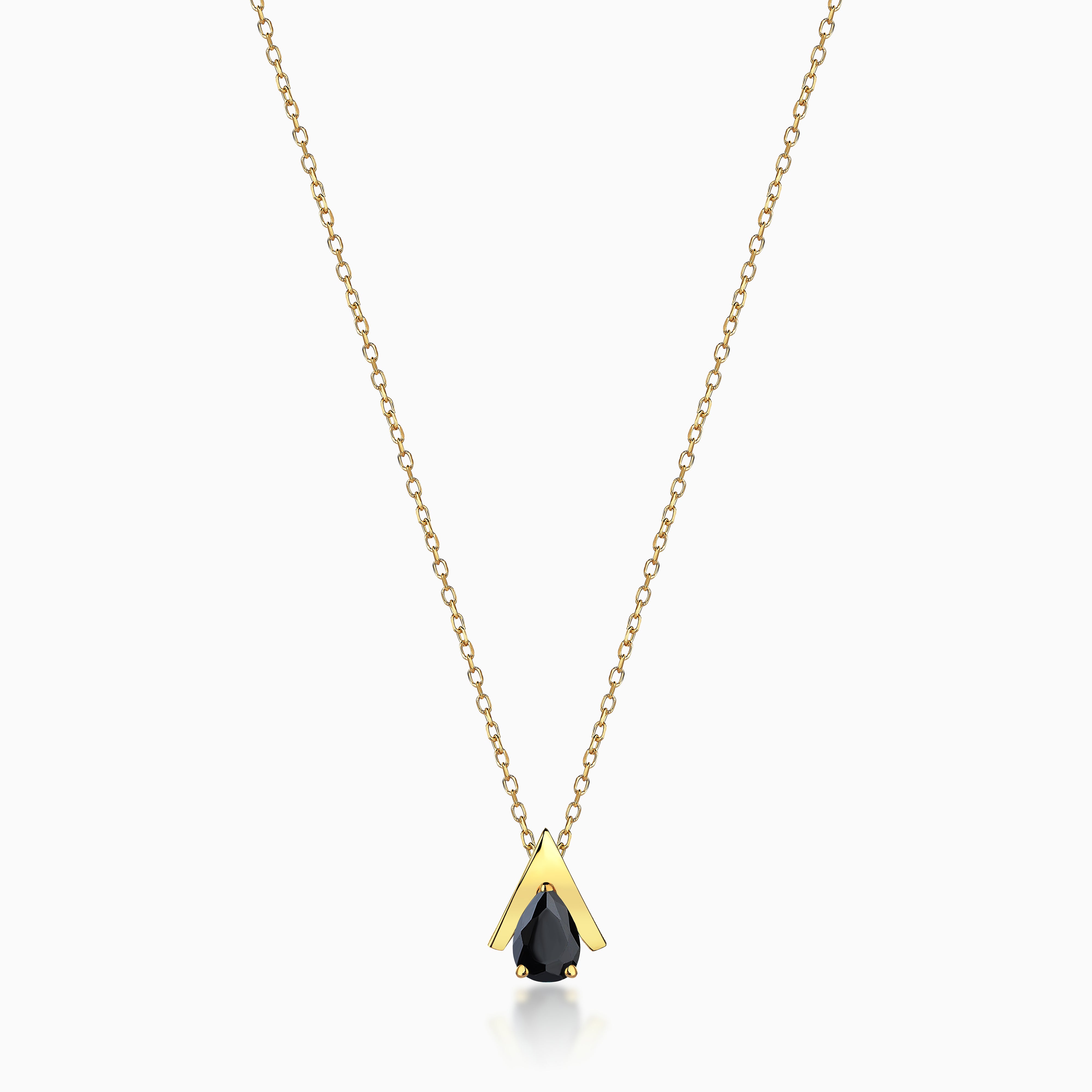 MINI LOGO BLACK NECKLACE