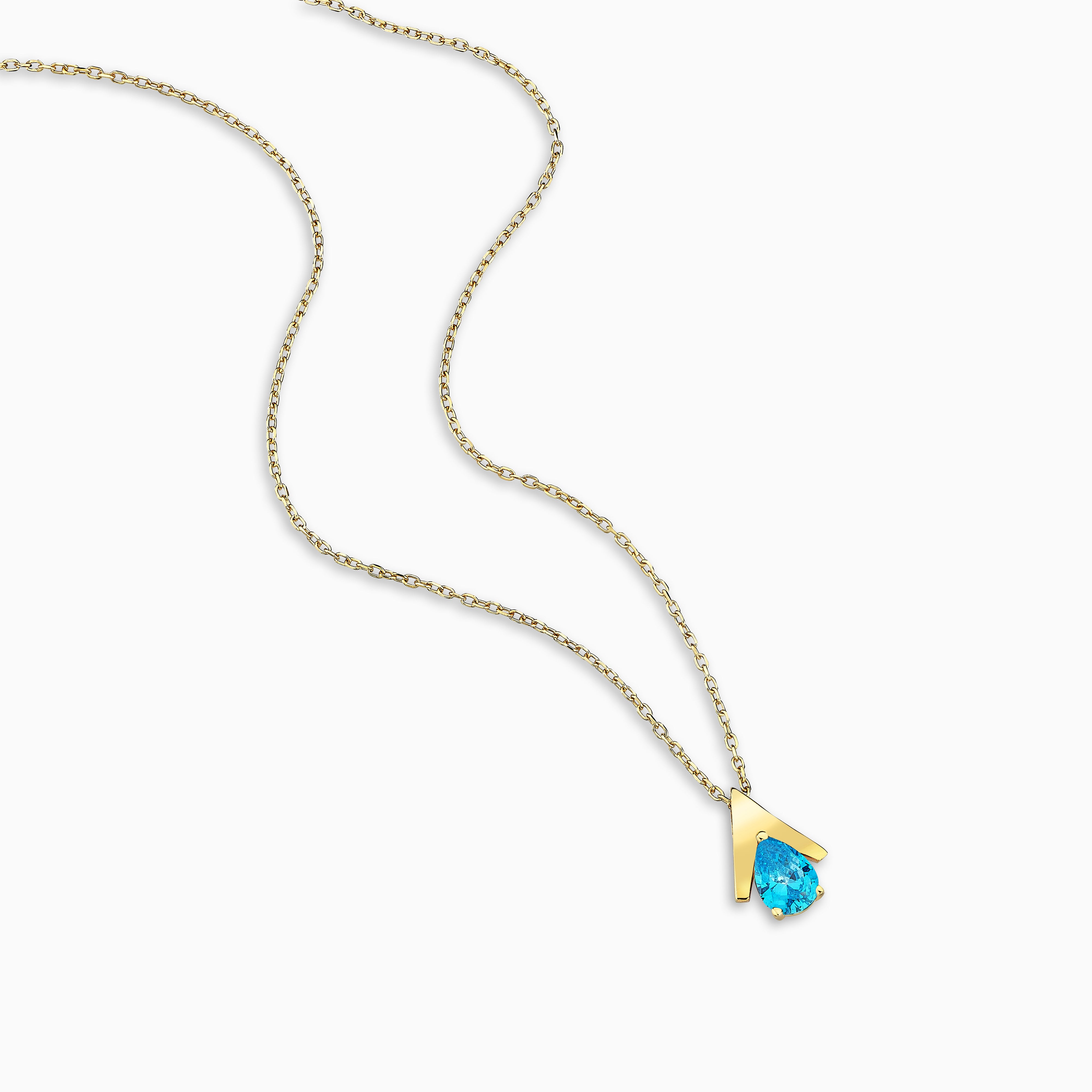 MINI LOGO BLUE NECKLACE