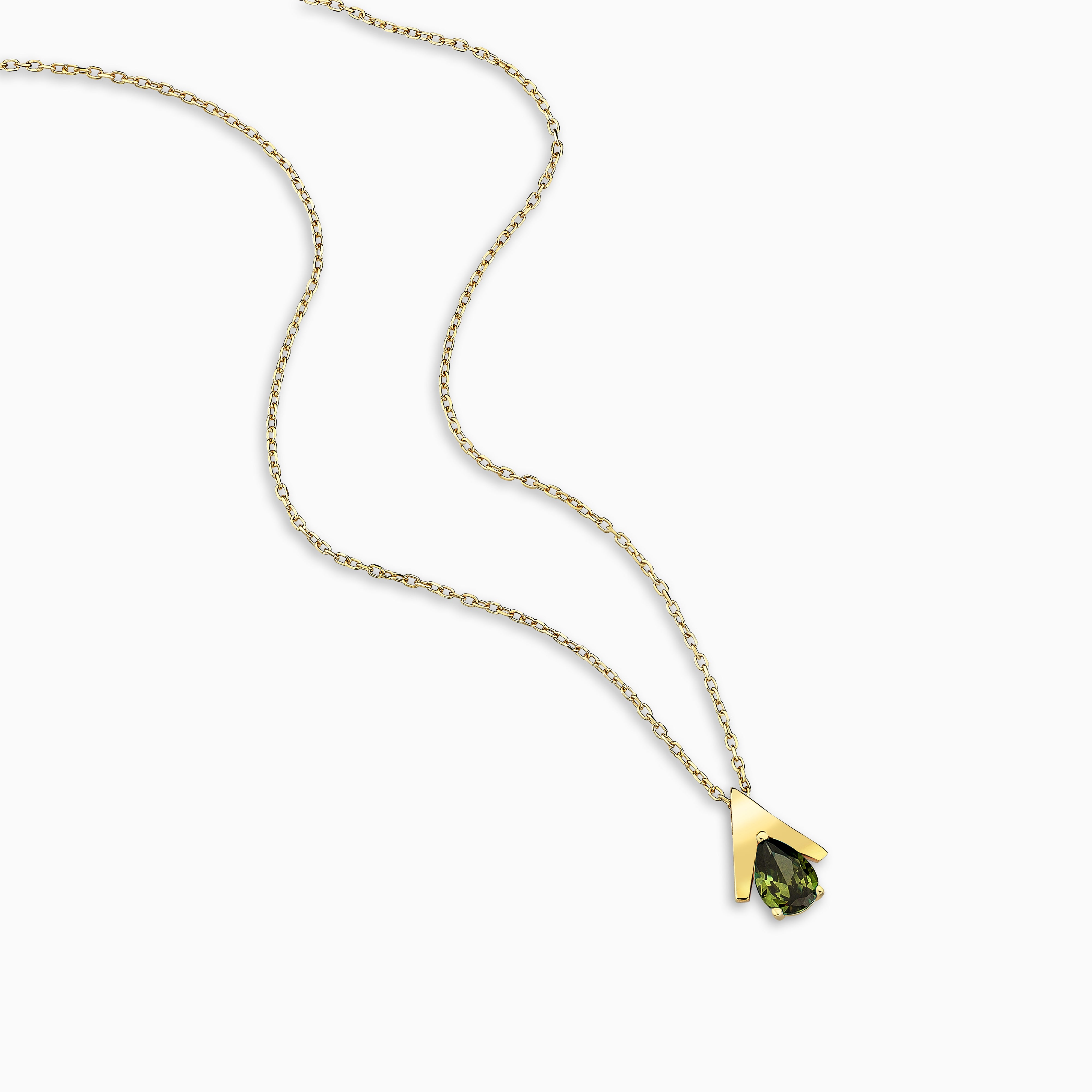 MINI LOGO GREEN NECKLACE