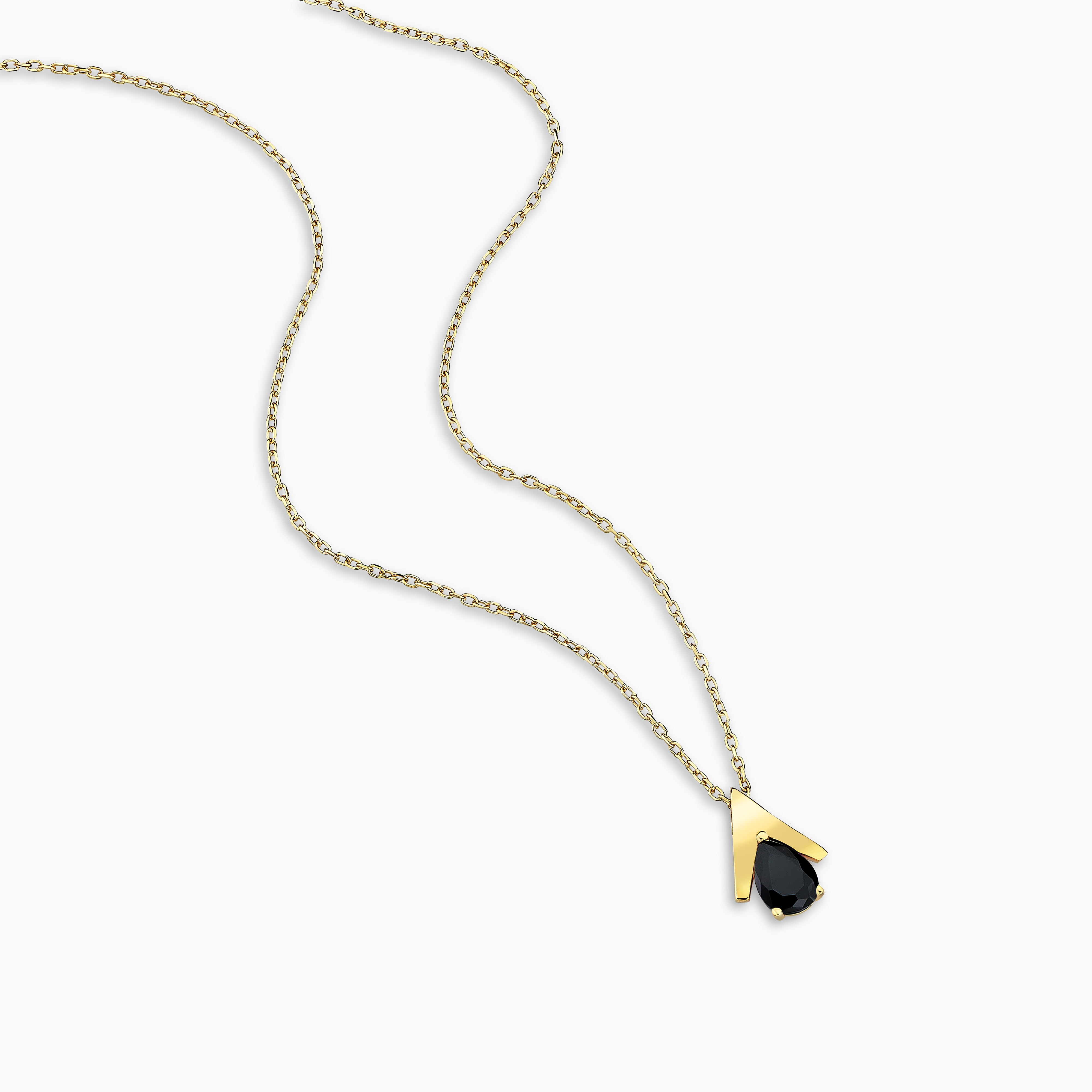 MINI LOGO BLACK NECKLACE