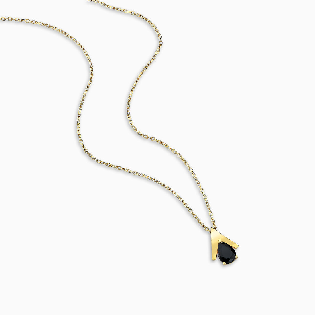MINI LOGO BLACK NECKLACE